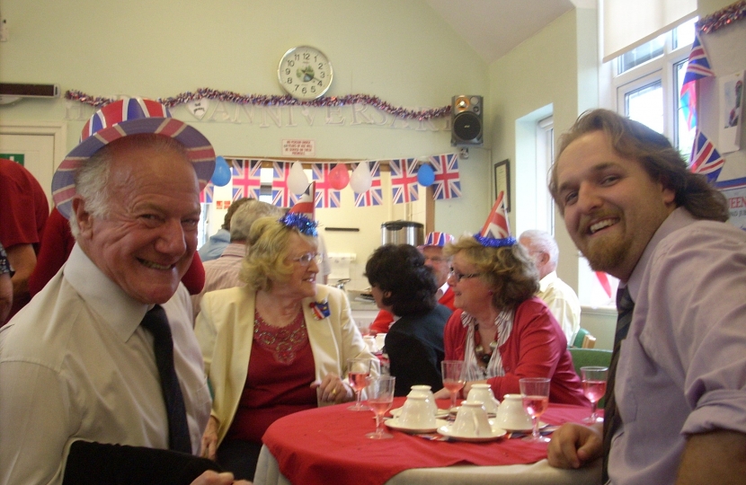 Cllr Bob Beauchamp and Cllr Robert Alden joining in the celebrations