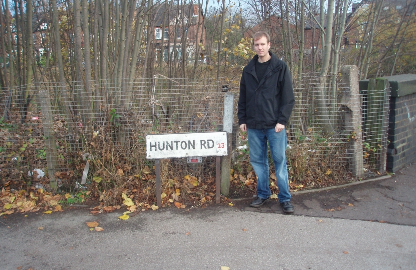 Cllr Matt Bennett on Hunton Road