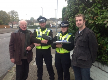 Bob, Gareth and two of our excellent local PCSO's